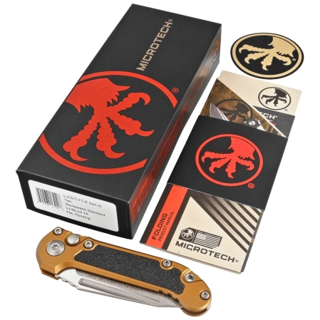 Nóż automatyczny Microtech LUDT Gen III T/E Tan Aluminium, Stonewashed M390MK by Tony Marfione (1136-10TA)