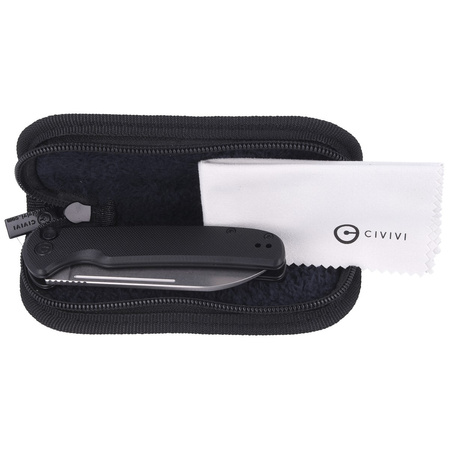 CIVIVI Chevalier Black G10, Stonewashed (C20022-1)