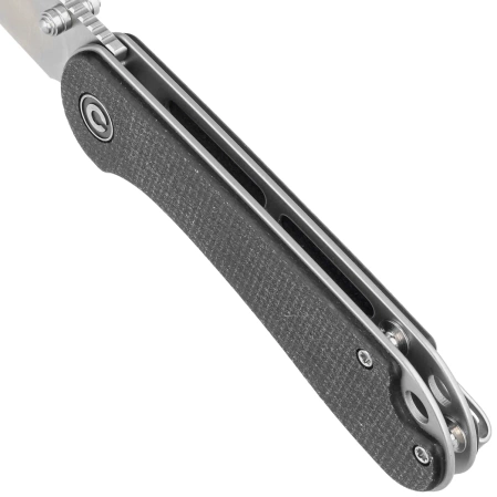 Civivi Knife Elementum Wharncliffe Black Canvas Micarta, Satin Nitro-V (C18062AF-3)