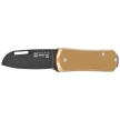 Fox Vulpis Brass, Black Top Shield M390 Pocket Knife (FX-VP108 OTB)