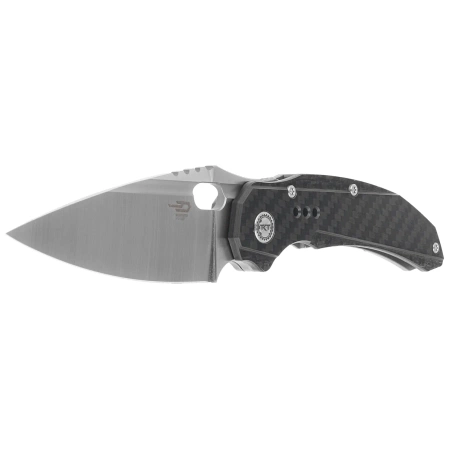 Bestech Exploit Grey Titanium/Carbon Fiber Knife, Satin CPM S35VN by Todd Knife and Tool (BT2005E)