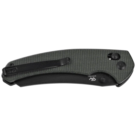 Nóż składany Civivi Sixgill Green Canvas Micarta, Black Stonewashed Nitro-V by Gavko Knives (C24050-3)