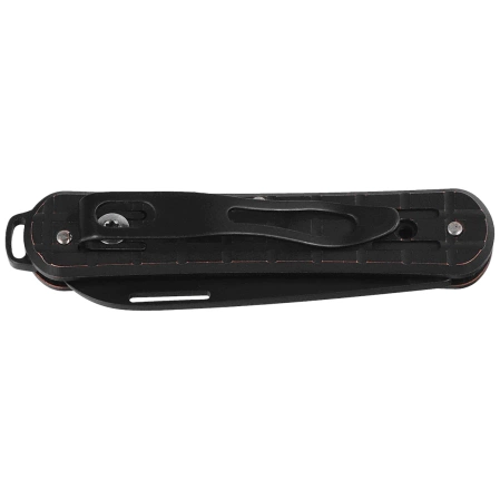 Fox Vulpis 130 LE No 013/250 Pocket Knife Grenade Pattern Black Copper, Black Stonewashed M390 (FX-VPGP130 COB)