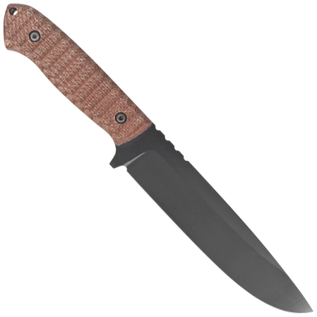 Za-Pas Expendable Brown Toxic Micarta, Black Cerakote NMV Knife