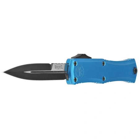 Microtech Hera II Mini Bayonet OTF Knife Blue Aluminium, Black M390MK by Tony and Sean Marfione (1701M-1BL)