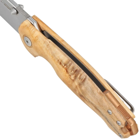 Viper Katla Flammed Poplar Wood, Satin M390 by Jesper Voxnæs (V5985PI)