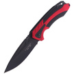 Nóż składany Herbertz Solingen Black / Red Aluminium, Black Blade (576812)