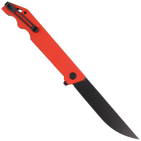 Nóż składany Kubey Knife Pylades Red G10, Blackwash AUS-10 (KU253B)