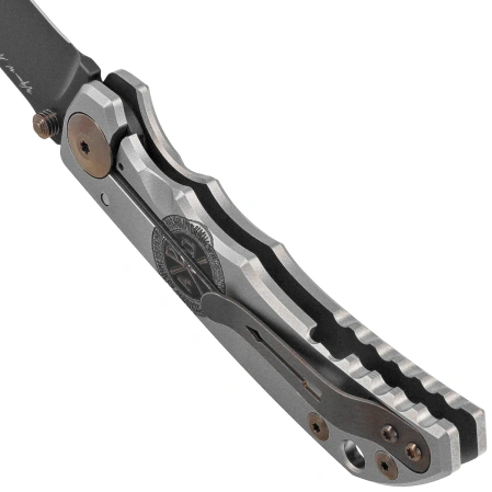 Nóż składany Spartan Blades Harsey Folder ''Crusaform'' Titanium, Black MagnaCut by William W. Harsey (SF5 Custom Crusaform)
