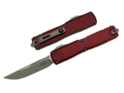 Microtech Ultratech Gen IV S/E OTF Knife Merlot Aluminum, Apocalyptic M390MK by Tony Marfione (11214-10APMR)