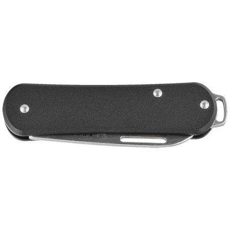 Fox Vulpis Black Aluminium, Polished N690Co Pocket Knife (FX-VP108 BK)
