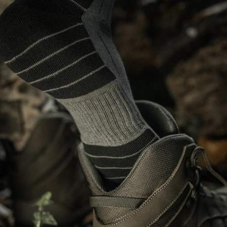 M-Tac Ranger Tactical Socks, Olive (SHKLV-SHKR-TACT-RNG-43-45)