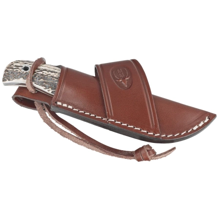Muela Mustang-8A Knife Red Deer Stag, Satin X50CrMoV15