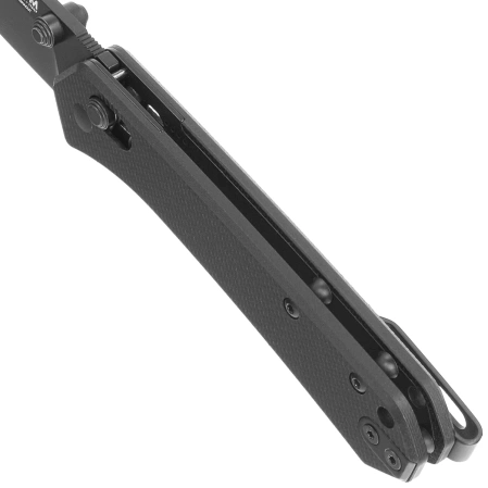 MKM Yipper Black G10, Black Top Shield MagnaCut by Ben Petersen Knife (MK YP-GBKB)