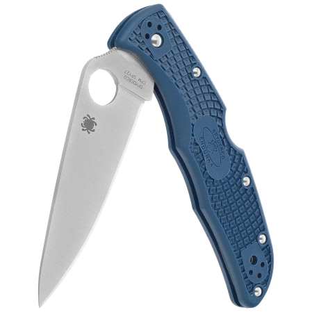 Spyderco Endura 4 Lightweight Knife Cobalt Blue FRN, Satin CPM SPY27 by Sal Glesser (C10PCBL)