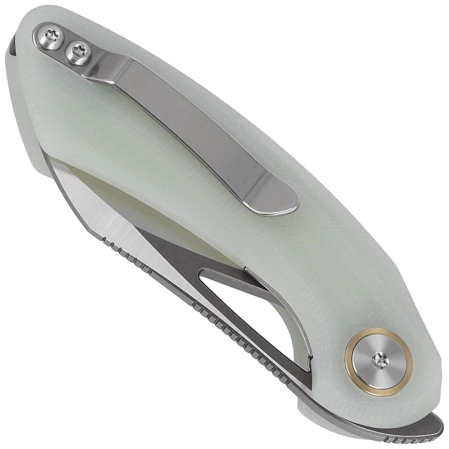 Nóż składany Bestech Bihai Jade G10, Grey DLC Stonewashed/Satin 14C28N by Ostap Hel (BG53F)