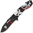 Martinez Albainox Rescue Knife 3D Skull ABS, Skull 3Cr13Mov (18683)