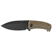 Civivi Knife Caetus Green Burlap Micarta, Black Stonewashed 14C28N (C21025C-3)