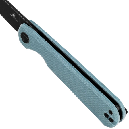 Nóż składany Bestechman Flick Grey G10, Black PVD D2 by Ostap Hel (BMK13F)