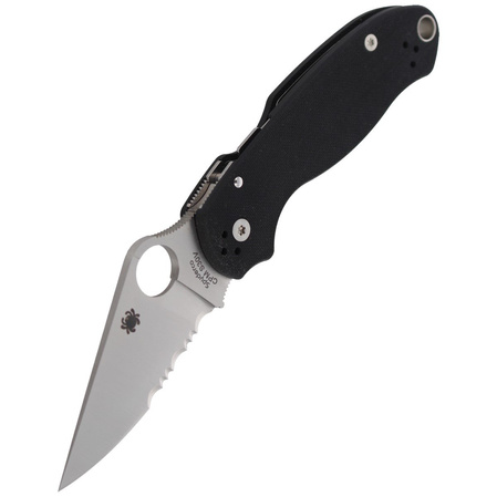 Spyderco Para 3 G-10 Black CombinationEdge Knife (C223GPS)