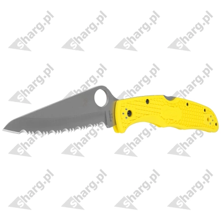 Nóż składany Spyderco Pacific Salt 2 FRN Yellow, Spyder H2 (C91SYL2)