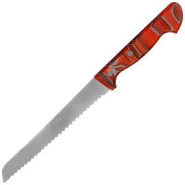 Nóż kuchenny do chleba MAM Bread Red Metakrilat, Serrated Stainless Steel (4340)