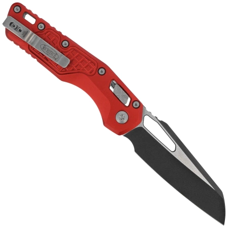 Microtech MSI S/E Knife Red Frag Aluminum, Black M390MK by Tony Marfione (210-1FRRD)