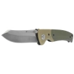 Tecnocut TCN6526TG-S Knife - Green/Khaki G10, Satin 440