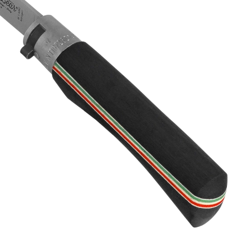 Antonini Old Bear World Italy L Knife Laminated Black Wood, Satin W.1.4060 Nitrogen (9307/21_MTK)