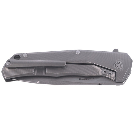 Nóż składany LionSteel T.R.E. Grey Titanium / Grey Ti, Stone Washed M390 by Molletta (TRE GY)