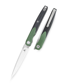 Nóż składany Bestechman Lanza OD Green/Black G10, Satin/Stonewashed 14C28N by Grzegorz Grabarski (BMK14C)