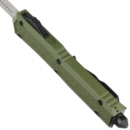 Dulotec OTF Automatic Knife OD Green Aluminium, Satin 3Cr13MoV (K188A-GR)