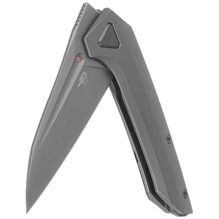 Bestech VK-Navi Knife Dark Titanium, Dark Bead Blasted / Stonewashed MagnaCut by Vulpex Knives (BT2404B)