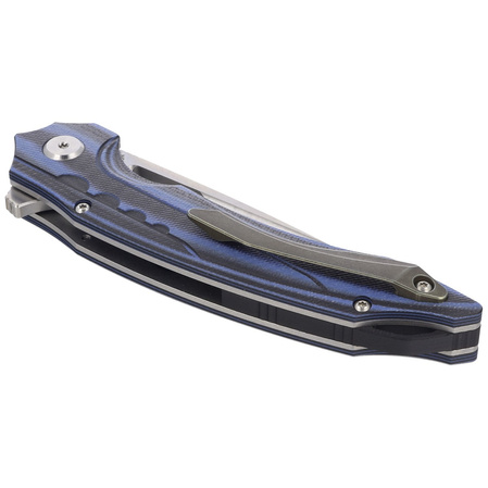 Bestech Knife Ornetta Carbon Fiber / Blue G10, Stonewash / Satin N690 by Kombou (BL02A)