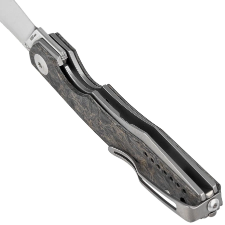 Nóż składany Viper Belone Titanium/Dark Matter Gold Fat Carbon, Satin M390 by Jesper Voxnæs (V5970TIFCG)