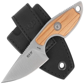 Nóż na szyje MKM Mikro 1 Olive Wood, Satin M390 by Jesper Voxnæs (MK MR01-O)