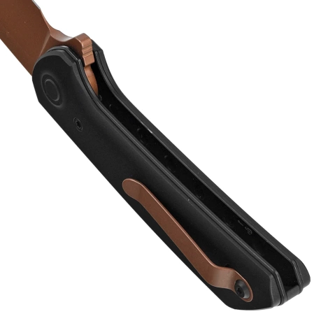 Nóż składany Reate PL-XF-A-10 Black Aluminium, Bronze PVD Nitro-V