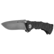 Tecnocut TCN6520BC-SSW Knife - Black G10, Stonewashed 440