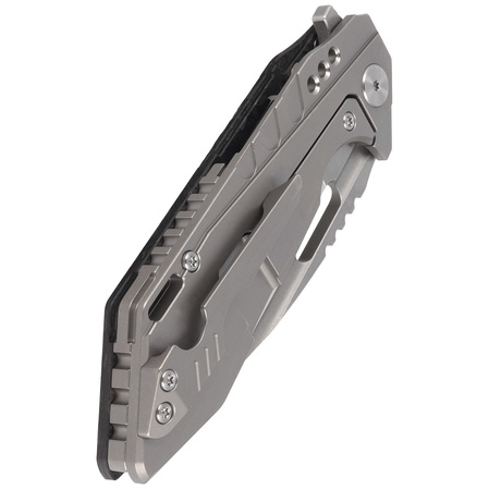 Bestech Shodan Grey Titanium / Carbon Fiber, Stonewash / Satin CPM S35VN by Todd Knife and Tool (BT1910C)