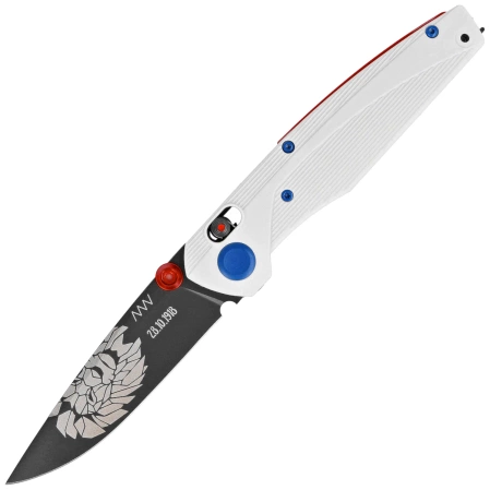 ANV A100 BB Limited Edition No 13/100 Knife White GRN, Black DLC Sleipner (ANVA100-036)