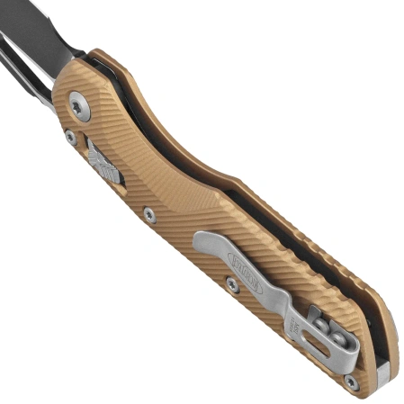 Nóż składany Microtech MSI S/E Fluted Brown Aluminium, Black M390MK by Tony Marfione (210-1FLBN)