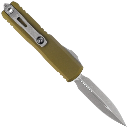 Nóż automatyczny OTF Microtech UTX-85 Gen IV D/E OD Green Aluminium, Apocalyptic M390MK by Tony Marfione (12324-10APOD)