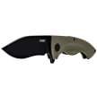 Nóż składany Kubey Timberwolf Green G10, Blackwashed 14C28N (KU208J)