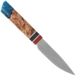 Tokisu Petty Kitchen knife Stabilized Wood/Epoxy, Damascus (17456)