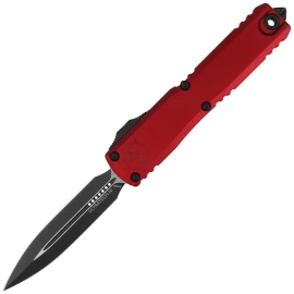 Nóż automatyczny OTF Microtech Ultratech Gen IV D/E Merlot Aluminium, Black M390MK by Tony Marfione (11224-1MR)