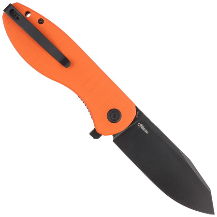 Nóż składany Kubey Knife Master Chief Orange G10, Blackwashed AUS-10 by Keanu Alfaro (KU358E)