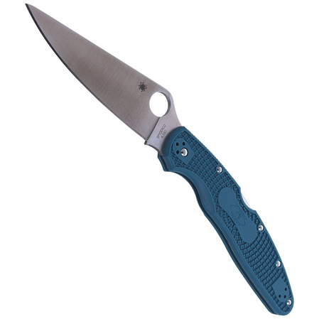 Spyderco Police 4 Lightweight FRN Blue K390 Plain (C07FP4K390)