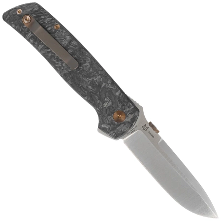 Nóż składany Fox Original Gangster LE No 326/350 Dark Matter Fat Carbon, Satin Elmax by Bob Terzuola (FX-ATC-OG01 CFMC)