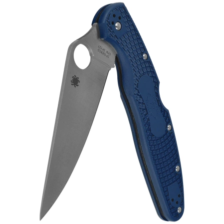 Nóż składany Spyderco Police 4 Lightweight Cobalt Blue FRN, Satin CPM-SPY27 by Sal Glesser (C07PCBL4)