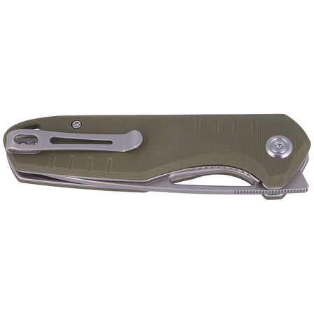 Nóż składany Kubey Doris Green G10, Satin Finish D2 (KU324D)